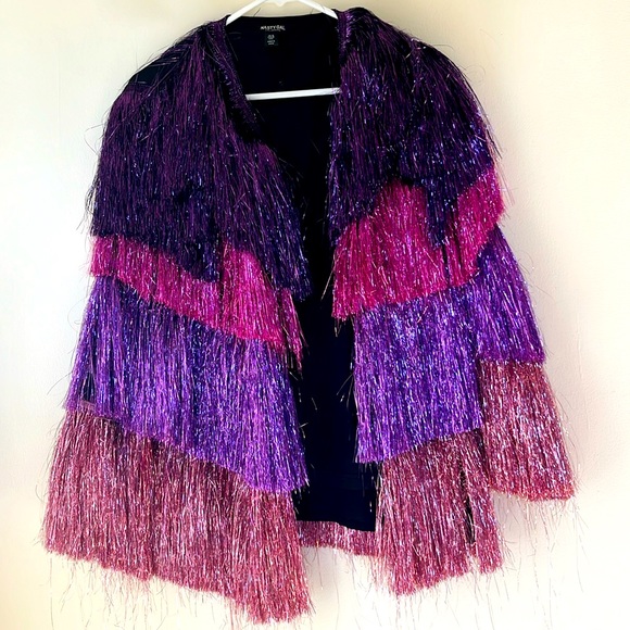 Nasty Gal Jackets & Coats Brand New Tinsel Jacket Styled Like